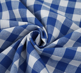 Gingham Check 16 mm Cobalt Blue Gingham Check 16 mm Cobalt Blue