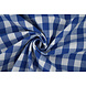 Gingham Check 16 mm Cobalt Blue Gingham Check 16 mm Cobalt Blue