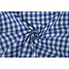 Gingham Check 16 mm Cobalt Blue Gingham Check 16 mm Cobalt Blue
