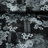 Stretch Satin Printed Flowers Satu Stretch Satin Printed Flowers Satu