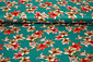 Stretch Satin Printed Flowers Sarah