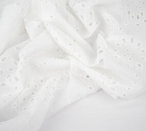Broderie Anglaise Coton Ena Crème Broderie Anglaise Coton Ena Crème