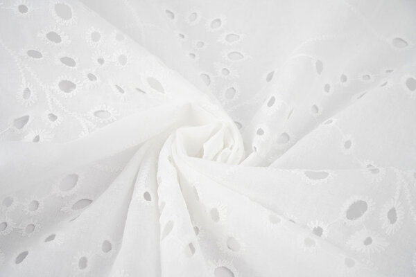 Broderie Katoen Ena Creme