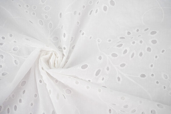 Stickerei Baumwolle Ena Creme