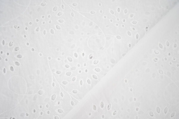 Broderie Anglaise Coton Ena Crème