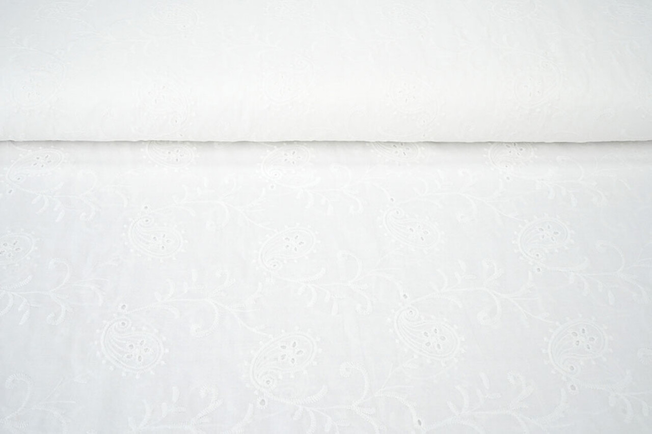 Broderie Katoen Mae Creme