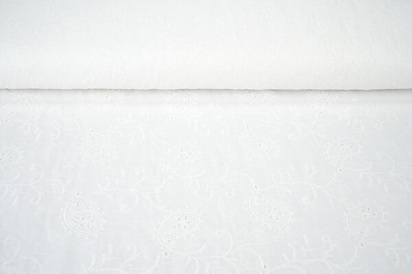 Broderie Katoen Mae Creme