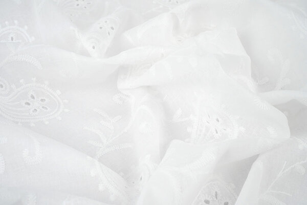 Broderie Katoen Mae Creme