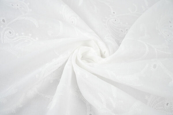 Broderie Katoen Mae Creme