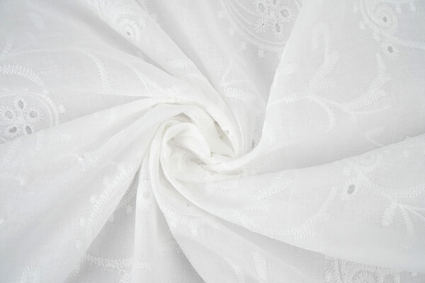 Broderie Katoen Mae Creme