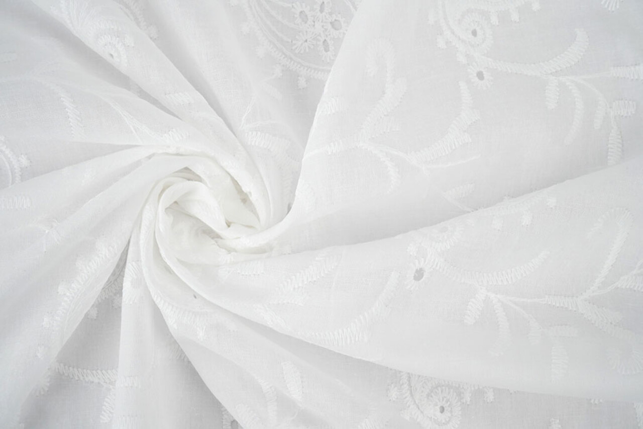 Broderie Katoen Mae Creme