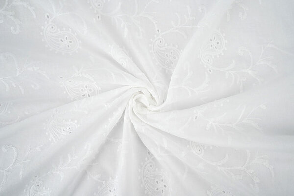 Broderie Anglaise Coton Mae Crème Broderie Anglaise Coton Mae Crème