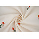 Cotone Ricamato Fiore Fleur Naturale
