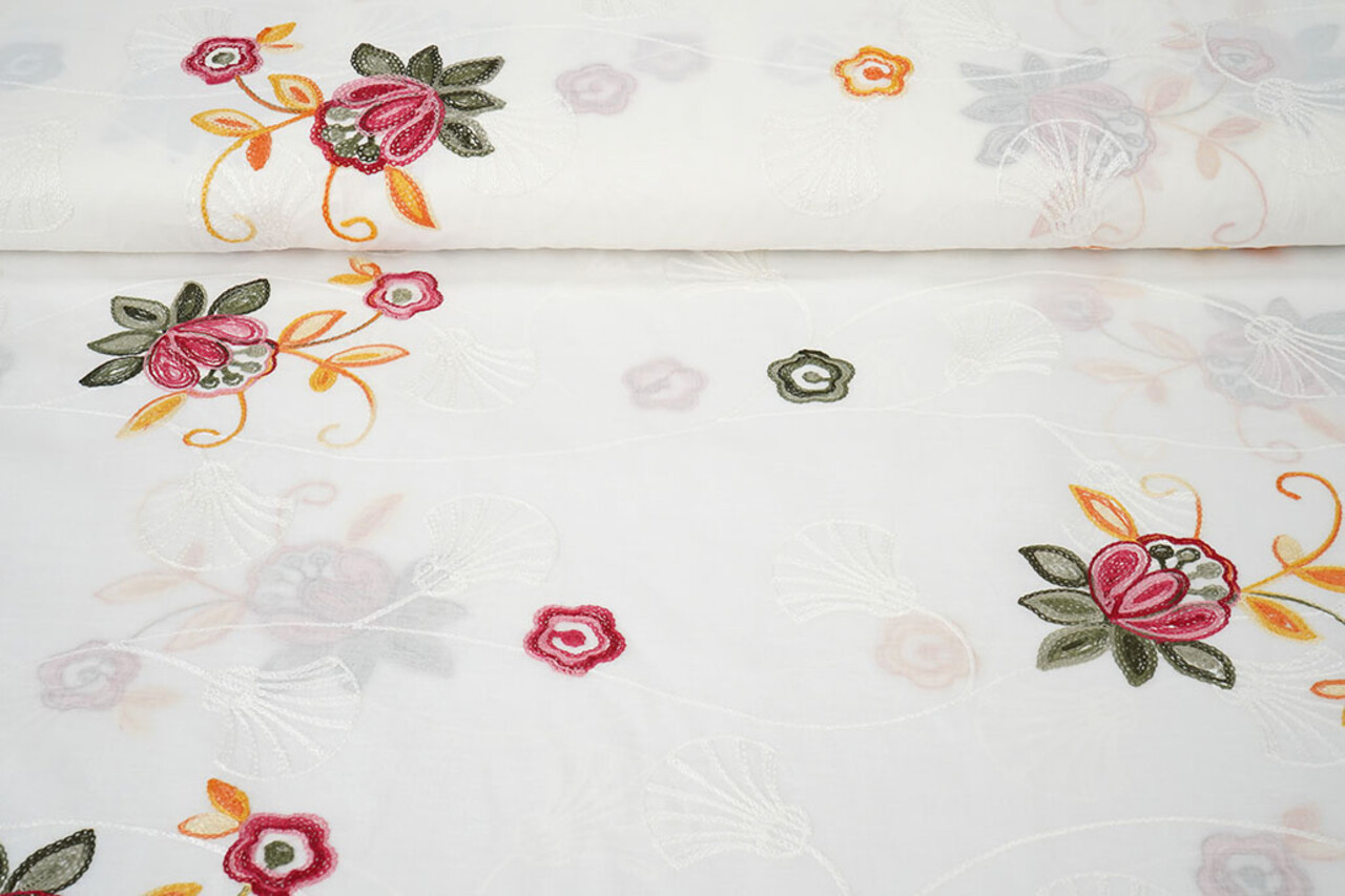 Cotton Embroidered Brume Creme