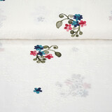 Cotton Embroidered Soie Creme Cotton Embroidered Soie Creme