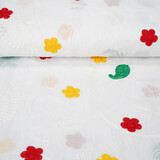 Coton Brodé Lin Blanc