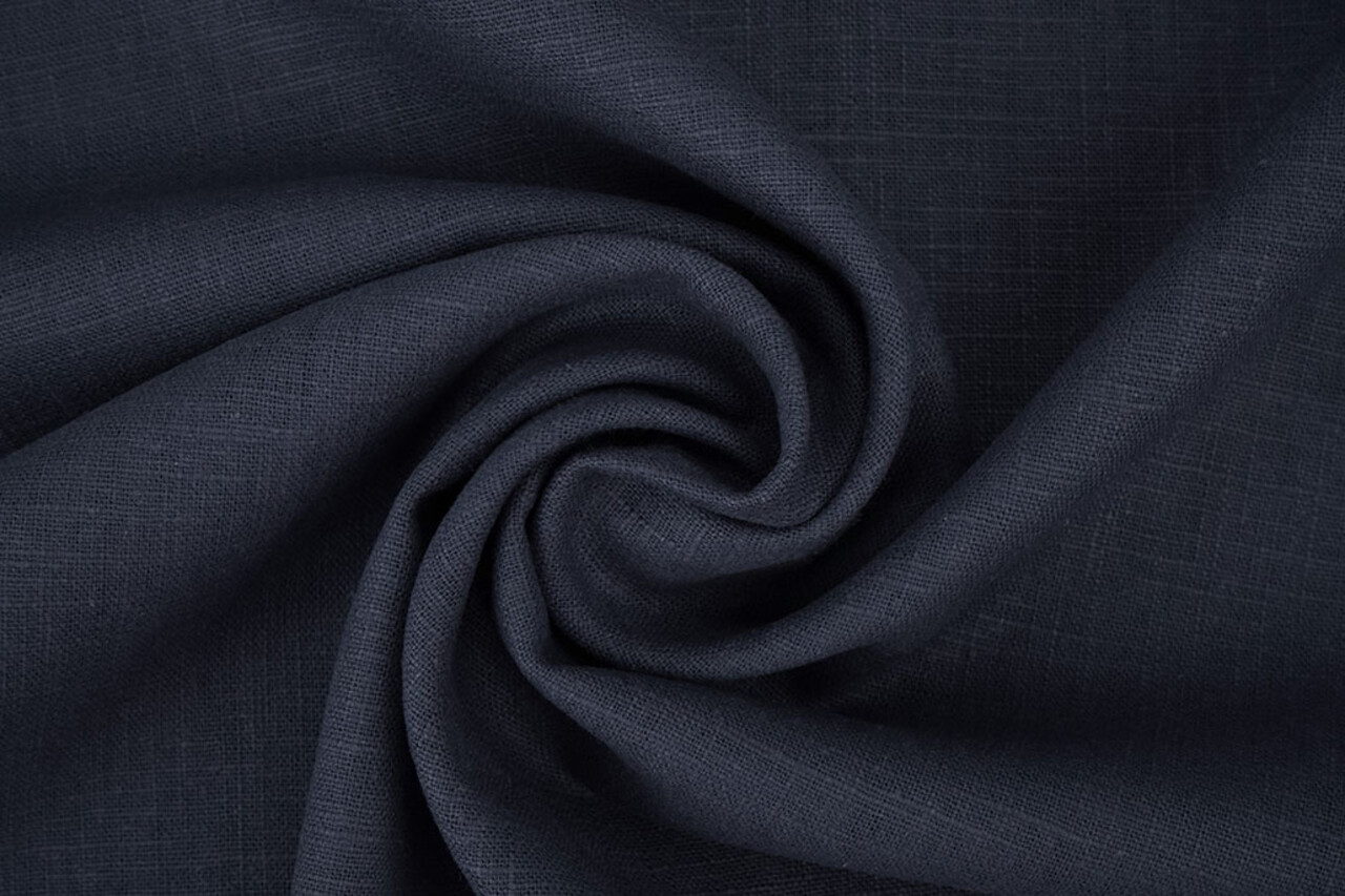 Oeko-Tex®  Gewassen Linnen Indigo Blauw Oeko-Tex®  Gewassen Linnen Indigo Blauw