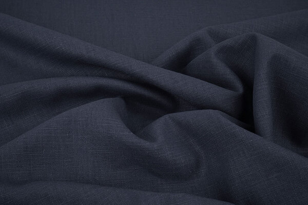 Oeko-Tex®  Gewaschenes Leinen Indigo Blau Oeko-Tex®  Gewaschenes Leinen Indigo Blau