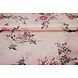 Stretch Satin Printed Flowers Jasmijn Peach Stretch Satin Printed Flowers Jasmijn Peach