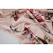Stretch Satin Printed Flowers Jasmijn Peach Stretch Satin Printed Flowers Jasmijn Peach