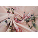 Stretch Satin Printed Flowers Jasmijn Peach Stretch Satin Printed Flowers Jasmijn Peach