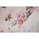 Stretch Raso Stampato Fiori Gelsomino Pesca Stretch Raso Stampato Fiori Gelsomino Pesca