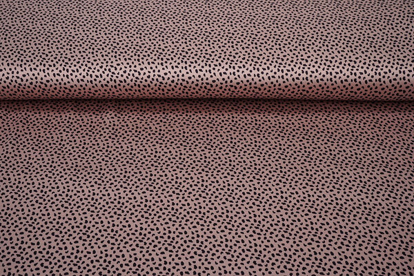 Satén Elástico Estampado Leopardo Bo Rosa