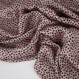 Satén Elástico Estampado Leopardo Bo Rosa Satén Elástico Estampado Leopardo Bo Rosa