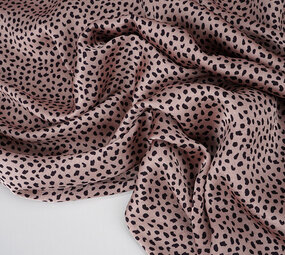 Satén Elástico Estampado Leopardo Bo Rosa Satén Elástico Estampado Leopardo Bo Rosa