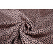 Stretch Satin Imprimé Léopard Bo Rose