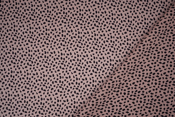 Satén Elástico Estampado Leopardo Bo Rosa