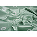 Stretch Satin Printed Pauline Green Stretch Satin Printed Pauline Green