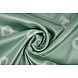 Stretch Satin Imprimé Pauline Vert