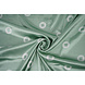Stretch Satin Printed Pauline Green Stretch Satin Printed Pauline Green