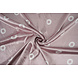 Stretch Satin Printed Pauline Powder Pink Stretch Satin Printed Pauline Powder Pink