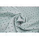 Stretch Satin Imprimé Pois Clair Ancien Mintgroen Stretch Satin Imprimé Pois Clair Ancien Mintgroen