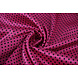 Stretch Satin Printed Dots Cyclamen Black Stretch Satin Printed Dots Cyclamen Black