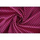 Stretch Satin Printed Dots Cyclamen Black Stretch Satin Printed Dots Cyclamen Black