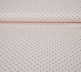 Stretch Satin Imprimé Pois Rose Clair Stretch Satin Imprimé Pois Rose Clair