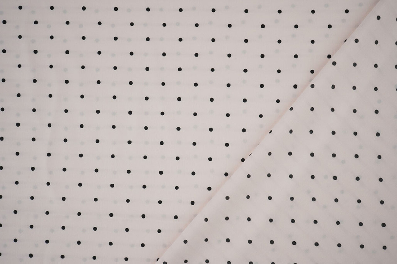 Stretch Satin Printed  Dots Light Light Pink