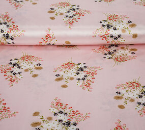 Stretch Satin Printed Flowers Leslie Stretch Satin Printed Flowers Leslie