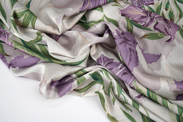 Stretch Satin Bedruckt Blumen Els Stretch Satin Bedruckt Blumen Els