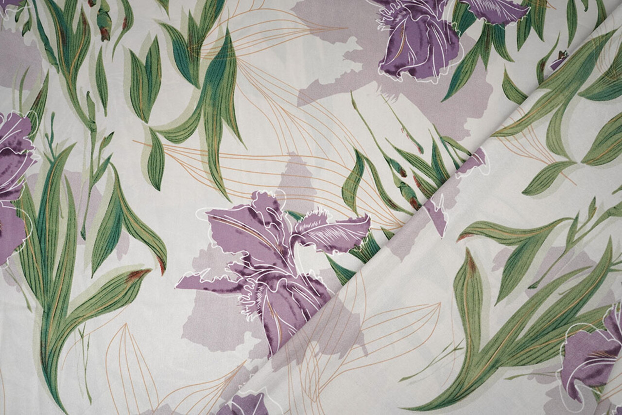 Stretch Satin Bedruckt Blumen Els Stretch Satin Bedruckt Blumen Els