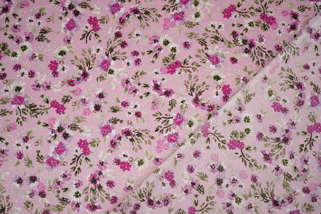 Satén Elástico Estampado Flores Florine Satén Elástico Estampado Flores Florine