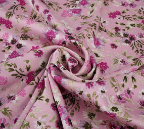 Stretch Satijn Bedrukt Bloemen Florine Stretch Satijn Bedrukt Bloemen Florine