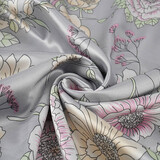Stretch Satin Imprimé Fleurs Yvonne