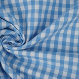 Bauern Karo 8 mm Hellblau