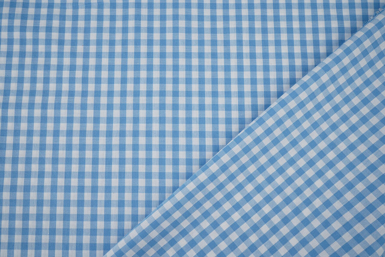 Boerenbont Ruit 8 mm Licht Blauw Boerenbont Ruit 8 mm Licht Blauw