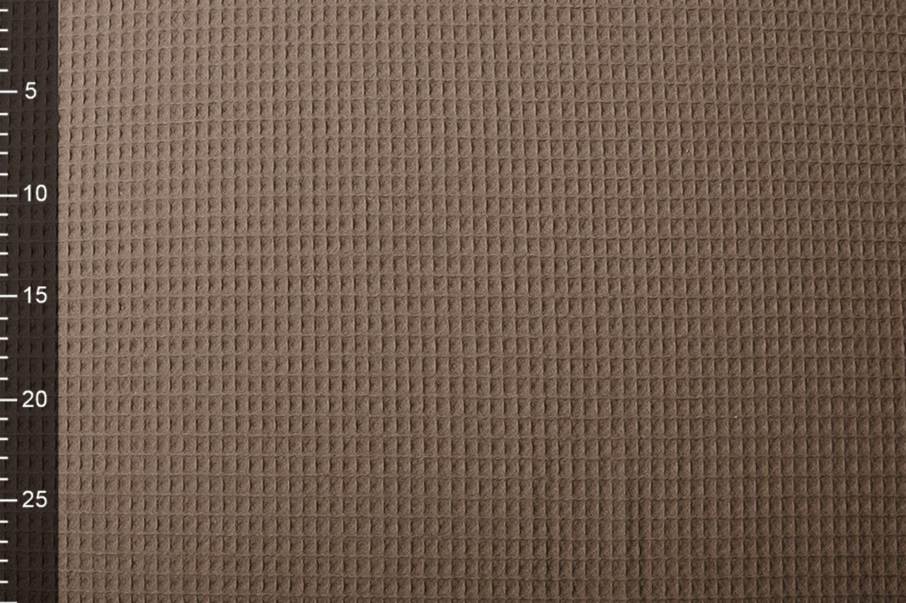 Oeko-Tex®  Wafel Katoen Taupe Oeko-Tex®  Wafel Katoen Taupe