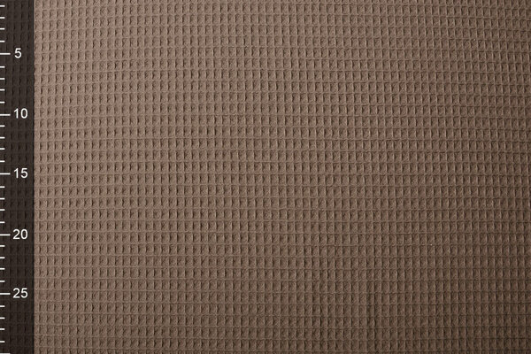 Oeko-Tex®  Waffelpiqué Baumwolle Taupe